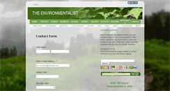 Desktop Screenshot of contact.the-environmentalist.org