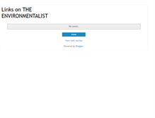 Tablet Screenshot of link.the-environmentalist.org