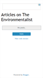 Mobile Screenshot of latest.the-environmentalist.org